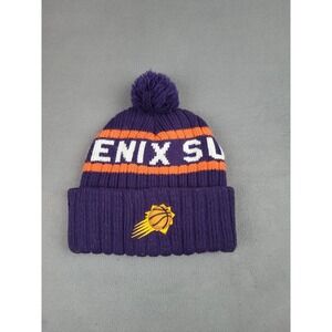 Phoenix Suns Beanie Adult One‎ Size Purple Hat Cap Skull Cap Pom Pom